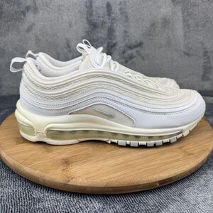 Nike Air Max 97 Shoes Womens Size 8 White Sail Mesh Leather 921733-100 Running
